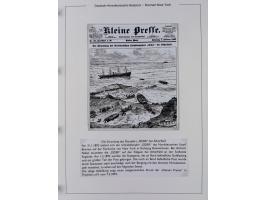 1893/1941, Sammlung “DASP BREMEN-NEW YORK I-X”, Flaggenstempel, &nbsp;“DSP LINIE BREMEN-NEW YORK a-g” und “DASP D. BREMEN” mi