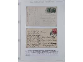 1893/1941, Sammlung “DASP BREMEN-NEW YORK I-X”, Flaggenstempel, &nbsp;“DSP LINIE BREMEN-NEW YORK a-g” und “DASP D. BREMEN” mi