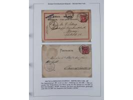 1893/1941, Sammlung “DASP BREMEN-NEW YORK I-X”, Flaggenstempel, &nbsp;“DSP LINIE BREMEN-NEW YORK a-g” und “DASP D. BREMEN” mi