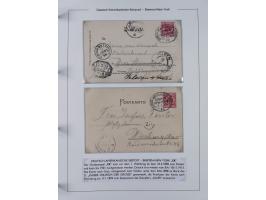 1893/1941, Sammlung “DASP BREMEN-NEW YORK I-X”, Flaggenstempel, &nbsp;“DSP LINIE BREMEN-NEW YORK a-g” und “DASP D. BREMEN” mi
