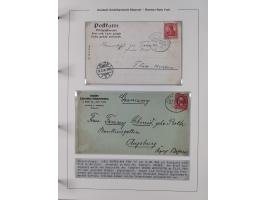 1893/1941, Sammlung “DASP BREMEN-NEW YORK I-X”, Flaggenstempel, &nbsp;“DSP LINIE BREMEN-NEW YORK a-g” und “DASP D. BREMEN” mi