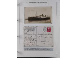 1893/1941, Sammlung “DASP BREMEN-NEW YORK I-X”, Flaggenstempel, &nbsp;“DSP LINIE BREMEN-NEW YORK a-g” und “DASP D. BREMEN” mi