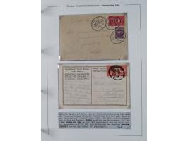 1893/1941, Sammlung “DASP BREMEN-NEW YORK I-X”, Flaggenstempel, &nbsp;“DSP LINIE BREMEN-NEW YORK a-g” und “DASP D. BREMEN” mi