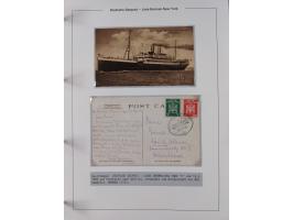 1893/1941, Sammlung “DASP BREMEN-NEW YORK I-X”, Flaggenstempel, &nbsp;“DSP LINIE BREMEN-NEW YORK a-g” und “DASP D. BREMEN” mi