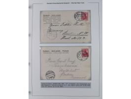 1893/1941, Sammlung “DASP BREMEN-NEW YORK I-X”, Flaggenstempel, &nbsp;“DSP LINIE BREMEN-NEW YORK a-g” und “DASP D. BREMEN” mi