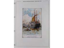 1893/1941, Sammlung “DASP BREMEN-NEW YORK I-X”, Flaggenstempel, &nbsp;“DSP LINIE BREMEN-NEW YORK a-g” und “DASP D. BREMEN” mi