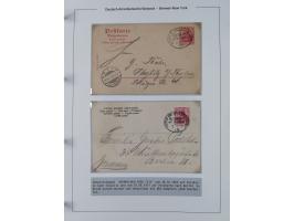 1893/1941, Sammlung “DASP BREMEN-NEW YORK I-X”, Flaggenstempel, &nbsp;“DSP LINIE BREMEN-NEW YORK a-g” und “DASP D. BREMEN” mi