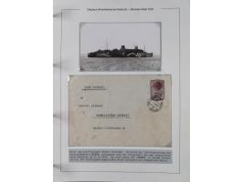 1893/1941, Sammlung “DASP BREMEN-NEW YORK I-X”, Flaggenstempel, &nbsp;“DSP LINIE BREMEN-NEW YORK a-g” und “DASP D. BREMEN” mi