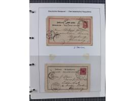 1887/1938, Sammlung “OST-ASIATISCHE HAUPTLINIE” und “OST-ASIATISCHE LINIE” mit ca. 120 Briefen, Karten und GSK, dabei frühe P