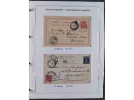 1887/1938, Sammlung “OST-ASIATISCHE HAUPTLINIE” und “OST-ASIATISCHE LINIE” mit ca. 120 Briefen, Karten und GSK, dabei frühe P