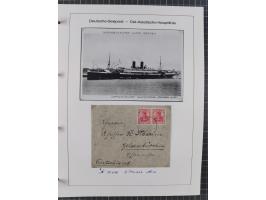 1887/1938, Sammlung “OST-ASIATISCHE HAUPTLINIE” und “OST-ASIATISCHE LINIE” mit ca. 120 Briefen, Karten und GSK, dabei frühe P