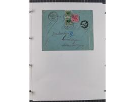 1887/1938, Sammlung “OST-ASIATISCHE HAUPTLINIE” und “OST-ASIATISCHE LINIE” mit ca. 120 Briefen, Karten und GSK, dabei frühe P