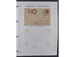 1887/1938, Sammlung “OST-ASIATISCHE HAUPTLINIE” und “OST-ASIATISCHE LINIE” mit ca. 120 Briefen, Karten und GSK, dabei frühe P