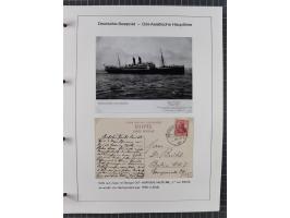 1887/1938, Sammlung “OST-ASIATISCHE HAUPTLINIE” und “OST-ASIATISCHE LINIE” mit ca. 120 Briefen, Karten und GSK, dabei frühe P