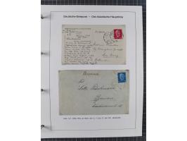 1887/1938, Sammlung “OST-ASIATISCHE HAUPTLINIE” und “OST-ASIATISCHE LINIE” mit ca. 120 Briefen, Karten und GSK, dabei frühe P