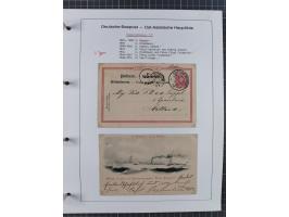 1887/1938, Sammlung “OST-ASIATISCHE HAUPTLINIE” und “OST-ASIATISCHE LINIE” mit ca. 120 Briefen, Karten und GSK, dabei frühe P