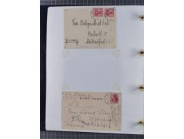 1887/1938, Sammlung “OST-ASIATISCHE HAUPTLINIE” und “OST-ASIATISCHE LINIE” mit ca. 120 Briefen, Karten und GSK, dabei frühe P