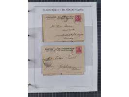 1887/1938, Sammlung “OST-ASIATISCHE HAUPTLINIE” und “OST-ASIATISCHE LINIE” mit ca. 120 Briefen, Karten und GSK, dabei frühe P