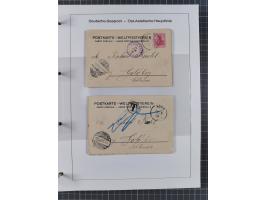 1887/1938, Sammlung “OST-ASIATISCHE HAUPTLINIE” und “OST-ASIATISCHE LINIE” mit ca. 120 Briefen, Karten und GSK, dabei frühe P