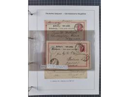1887/1938, Sammlung “OST-ASIATISCHE HAUPTLINIE” und “OST-ASIATISCHE LINIE” mit ca. 120 Briefen, Karten und GSK, dabei frühe P