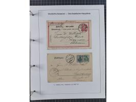 1887/1938, Sammlung “OST-ASIATISCHE HAUPTLINIE” und “OST-ASIATISCHE LINIE” mit ca. 120 Briefen, Karten und GSK, dabei frühe P