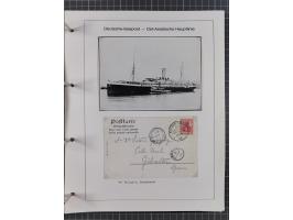 1887/1938, Sammlung “OST-ASIATISCHE HAUPTLINIE” und “OST-ASIATISCHE LINIE” mit ca. 120 Briefen, Karten und GSK, dabei frühe P