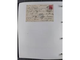 1887/1938, Sammlung “OST-ASIATISCHE HAUPTLINIE” und “OST-ASIATISCHE LINIE” mit ca. 120 Briefen, Karten und GSK, dabei frühe P