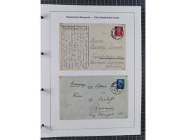 1887/1938, Sammlung “OST-ASIATISCHE HAUPTLINIE” und “OST-ASIATISCHE LINIE” mit ca. 120 Briefen, Karten und GSK, dabei frühe P