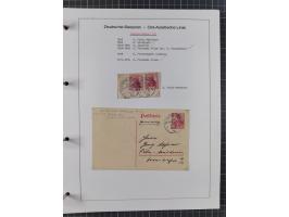 1887/1938, Sammlung “OST-ASIATISCHE HAUPTLINIE” und “OST-ASIATISCHE LINIE” mit ca. 120 Briefen, Karten und GSK, dabei frühe P