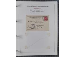 1887/1938, Sammlung “OST-ASIATISCHE HAUPTLINIE” und “OST-ASIATISCHE LINIE” mit ca. 120 Briefen, Karten und GSK, dabei frühe P