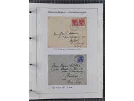 1887/1938, Sammlung “OST-ASIATISCHE HAUPTLINIE” und “OST-ASIATISCHE LINIE” mit ca. 120 Briefen, Karten und GSK, dabei frühe P