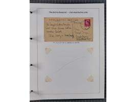 1887/1938, Sammlung “OST-ASIATISCHE HAUPTLINIE” und “OST-ASIATISCHE LINIE” mit ca. 120 Briefen, Karten und GSK, dabei frühe P