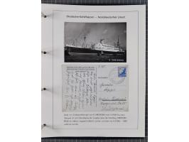 1887/1938, Sammlung “OST-ASIATISCHE HAUPTLINIE” und “OST-ASIATISCHE LINIE” mit ca. 120 Briefen, Karten und GSK, dabei frühe P