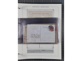 1887/1912, kleine Sammlung “DSP AUSTRALISCHE HAUPTLINIE” mit 35 Briefen, Karten und GSK, dabei frühe Post mit Aufgabe-Vermerk