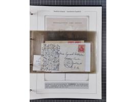 1887/1912, kleine Sammlung “DSP AUSTRALISCHE HAUPTLINIE” mit 35 Briefen, Karten und GSK, dabei frühe Post mit Aufgabe-Vermerk