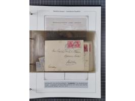 1887/1912, kleine Sammlung “DSP AUSTRALISCHE HAUPTLINIE” mit 35 Briefen, Karten und GSK, dabei frühe Post mit Aufgabe-Vermerk