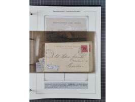 1887/1912, kleine Sammlung “DSP AUSTRALISCHE HAUPTLINIE” mit 35 Briefen, Karten und GSK, dabei frühe Post mit Aufgabe-Vermerk