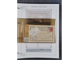 1887/1912, kleine Sammlung “DSP AUSTRALISCHE HAUPTLINIE” mit 35 Briefen, Karten und GSK, dabei frühe Post mit Aufgabe-Vermerk