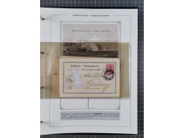 1887/1912, kleine Sammlung “DSP AUSTRALISCHE HAUPTLINIE” mit 35 Briefen, Karten und GSK, dabei frühe Post mit Aufgabe-Vermerk