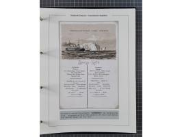 1887/1912, kleine Sammlung “DSP AUSTRALISCHE HAUPTLINIE” mit 35 Briefen, Karten und GSK, dabei frühe Post mit Aufgabe-Vermerk