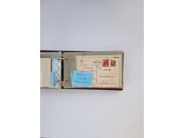 Norwegen: 1855/1980 (ca.), &nbsp;Sammlung &nbsp;mit ca. 240 Briefen, Karten und GSK mit viel Post vor 1945 mit besseren Stemp