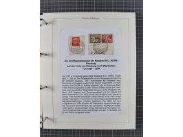 1933/39. interessante Sammlung “Die Schiffspoststempel der Reederei H.C. Horn” mit 21 Briefen, Karten und Ganzsachen, dabei u