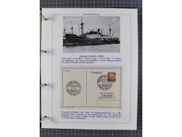 1933/39. interessante Sammlung “Die Schiffspoststempel der Reederei H.C. Horn” mit 21 Briefen, Karten und Ganzsachen, dabei u