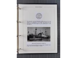 1933/39. interessante Sammlung “Die Schiffspoststempel der Reederei H.C. Horn” mit 21 Briefen, Karten und Ganzsachen, dabei u