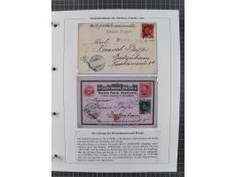 1896/1906, Sammlung “Westindiendienst der HPAG” mit ca. 50 Briefen, Karten und Ganzsachen, dabei u.a. bessere Aufgabestempel 