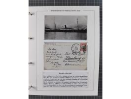 1896/1906, Sammlung “Westindiendienst der HPAG” mit ca. 50 Briefen, Karten und Ganzsachen, dabei u.a. bessere Aufgabestempel 