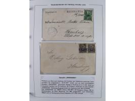1896/1906, Sammlung “Westindiendienst der HPAG” mit ca. 50 Briefen, Karten und Ganzsachen, dabei u.a. bessere Aufgabestempel 