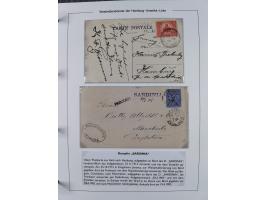1896/1906, Sammlung “Westindiendienst der HPAG” mit ca. 50 Briefen, Karten und Ganzsachen, dabei u.a. bessere Aufgabestempel 