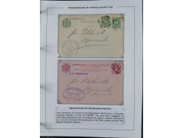 1896/1906, Sammlung “Westindiendienst der HPAG” mit ca. 50 Briefen, Karten und Ganzsachen, dabei u.a. bessere Aufgabestempel 