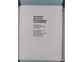 Dr. Heinrich Schneider: “Die Platten der ersten Saarausgaben von 1920/1921”, Tafelwerk mit 32 Tafeln sowie 2 Seiten Vorwort, 